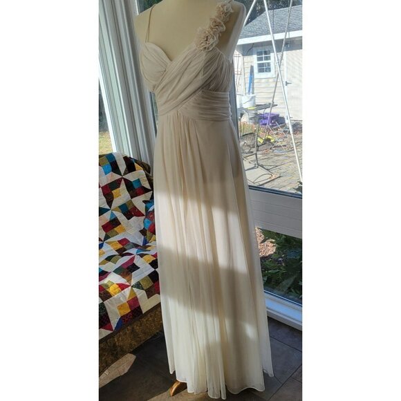 Elegant Cream Wedding Dress Vintage Cindy Collection Ivory Size Large - Picture 3 of 14